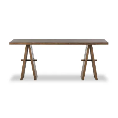 Wylie Desk Rustic Grey Veneer