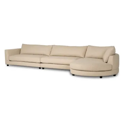 Sylvan 3-Piece Sectional Irving Flax Right Arm Facing