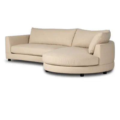 Sylvan 2-Piece Sectional Irving Flax Right Arm Facing