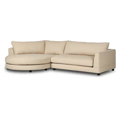 Sylvan 2-Piece Sectional Irving Flax Left Arm Facing