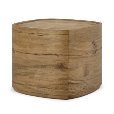 Leandro End Table Natural Reclaimed French Oak