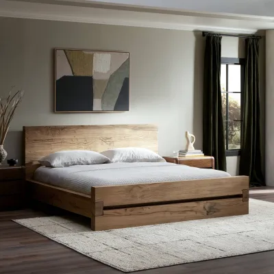 Lia Bed Natural Reclaimed French King