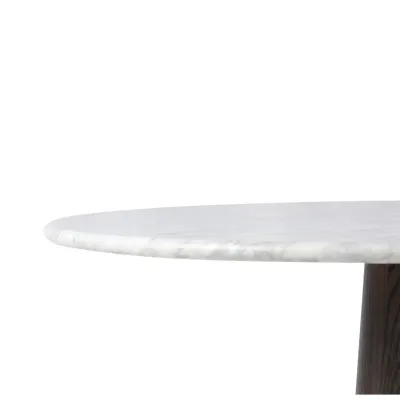 Goetz Bar + Counter Table Honed White Marble