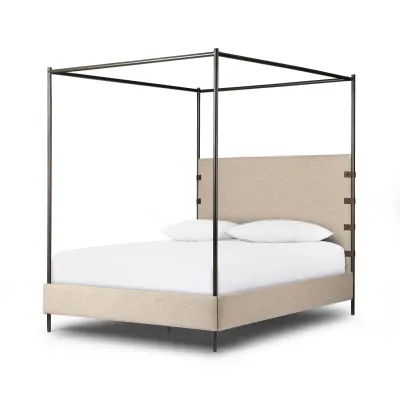 Anderson Canopy Bed Palm Ecru