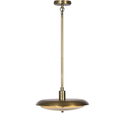 Huston Pendant Aged Brass Iron