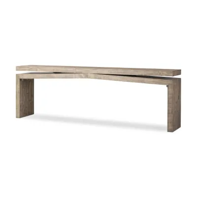 Matthes Large Console Table Weathered Wheat