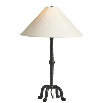 Neville Table Lamp Matte Black Cast Aluminum