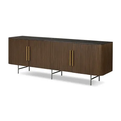 Fletcher Media Console Terra Brown Oak