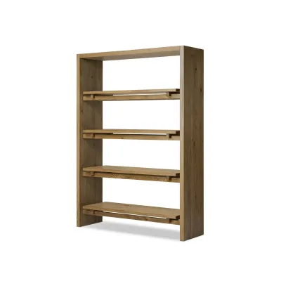 Theodore Bookcase Rustic Amber Oak Veneer