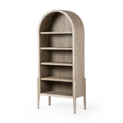 Tolle Bookcase Rustic White Solid