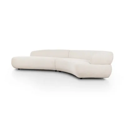 Belen 2-Piece Sectional Nomad Snow Left Chaise 139"