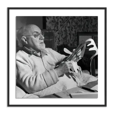 Henri Matisse Working On Paper Cut-Out