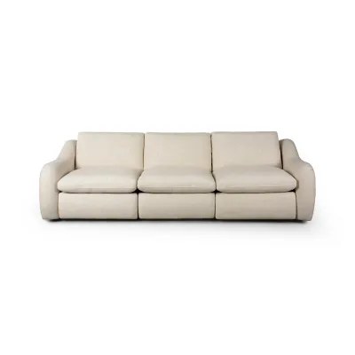 Crawford Power Recliner 3-Piece Sectional Sofa Antigo Natural