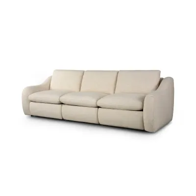 Crawford Power Recliner 3-Piece Sectional Sofa Antigo Natural