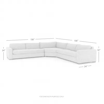 Boone 3 Piece Large Corner Sectional