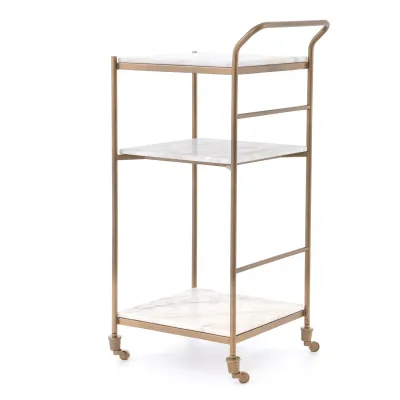 Felix Bar Cart Antique Brass