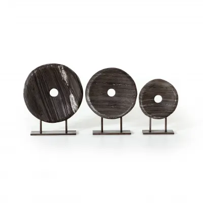 Linden Round Sculptures Set Of 3