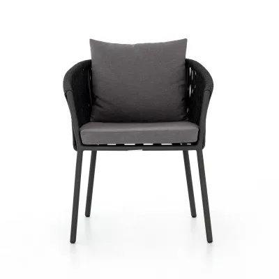 Porto Outdoor Dining Chair Charcoal