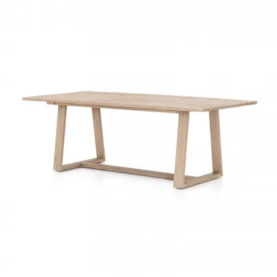 Atherton Outdoor Dining Table Brown