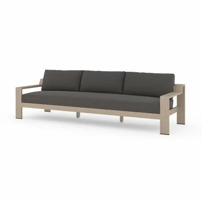 Monterey Outdoor Sofa 106" Brown/Charcoal