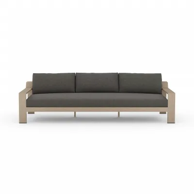 Monterey Outdoor Sofa 106" Brown/Charcoal