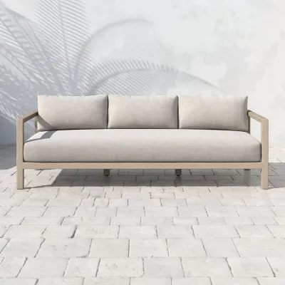 Sonoma Outdoor Sofa 88" Brown/Stone Grey