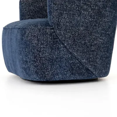 Mila Swivel Chair Comal Azure