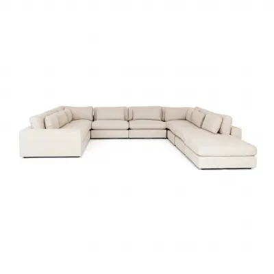 Bloor 8pc Sectional with Ottoman Essence Natural