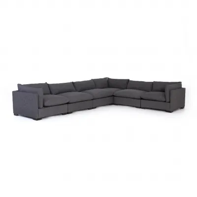 Westwood 6 Pc Sectional Bennett Charcoal