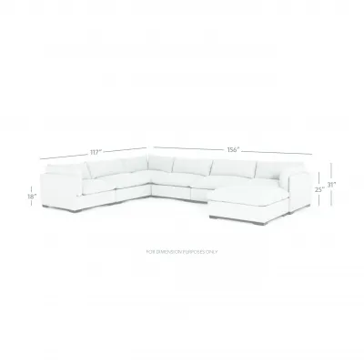 Westwood 6 Pc Sectional W/ Ottoman Bennett Moon