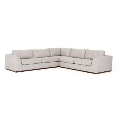 Colt 3 Piece Sectional Aldred Silver