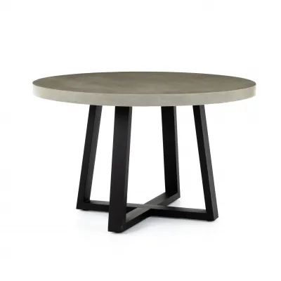 Cyrus Round Dining Table 48" Grey