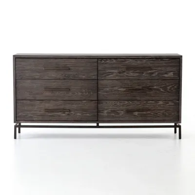 Greta 6-Drawer Dresser Autumn Grey