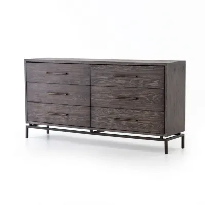 Greta 6-Drawer Dresser Autumn Grey