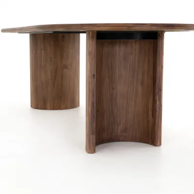 Paden Dining Table Seasoned Brown Acacia