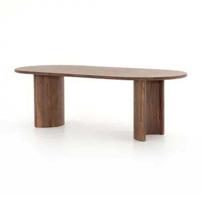 Paden Dining Table Seasoned Brown Acacia