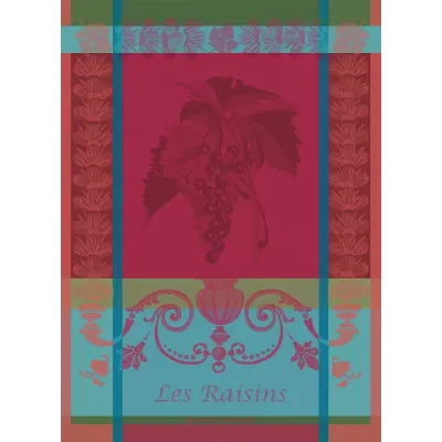 Les Raisins Lie De Vin 100% Cotton Kitchen Towel 22" x 30"