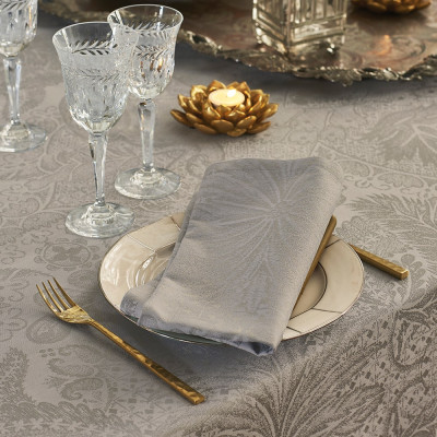 Mille Isaphire Beige Custom Tablecloth