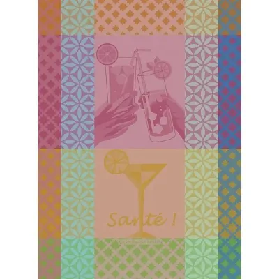 Sante Cocktail Kitchen Towel 22" x 30" 100% Cotton