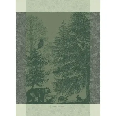 Animaux De La Foret Sapin Kitchen Towel 22" x 30"