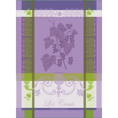 Les Cassis Purple Kitchen Towel 22" x 30"