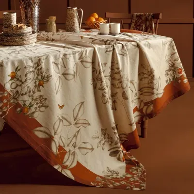 Mandarines Rouille Table Linens