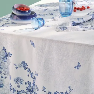 Voliere Blue Table Linens