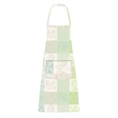 Mille Parfums Verde Apron 30"x33", Coated Cotton