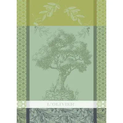 L'Olivier Vert Kitchen Towel 22"x30", 100% Cotton