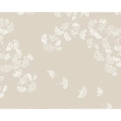 Mille Ginkos Naturel Placemat 16"x20", 100% Cotton