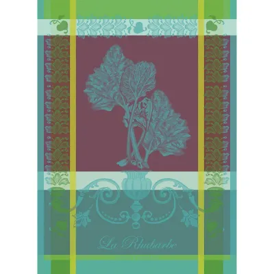 La Rhubarbe Turquoise Kitchen Towel 22"x31"