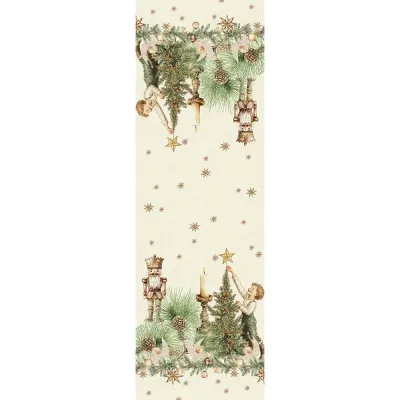 Noel Vintage Dore Tablerunner 20"x91"