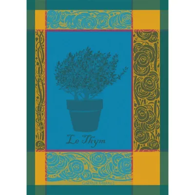 Thym Bleu Aster Kitchen Towel 22"x31"