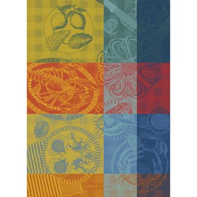 Sea Food Citronne Kitchen Towel 22"x31"